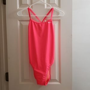 Nike Womens Racerback Signature One-Piece Swimsuit